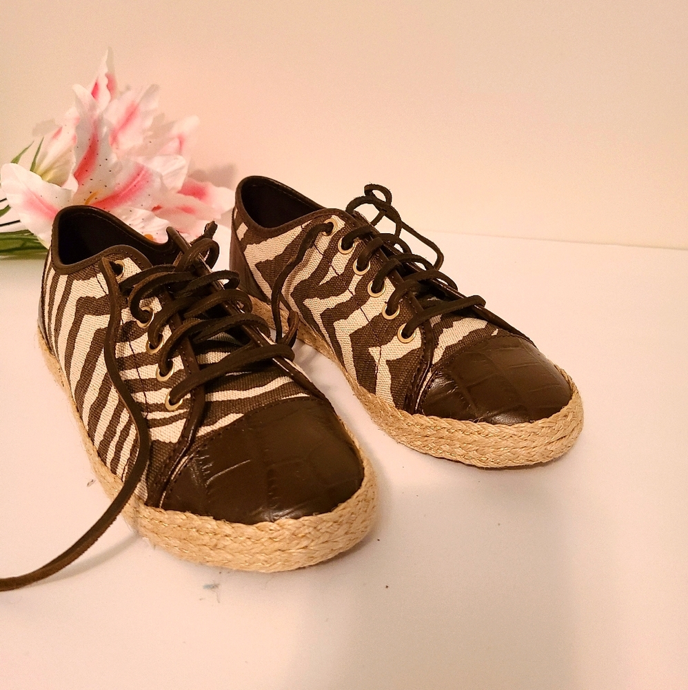 Michael Kors Zebra Print Espadrilles